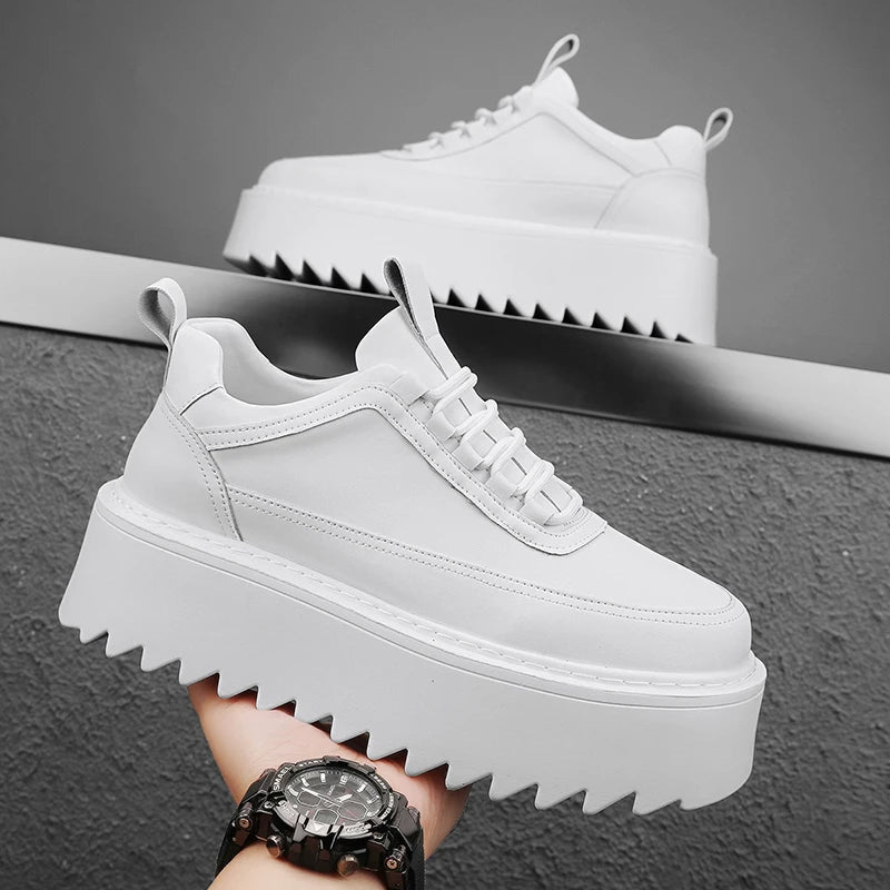 CHAXIAOA Men's Ankle Boots, Urban Core Classics – Chunky & Comfortable Sneakers