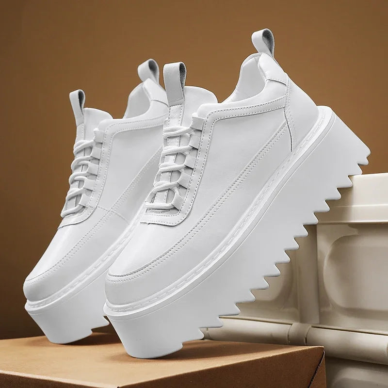 CHAXIAOA Men's Ankle Boots, Urban Core Classics – Chunky & Comfortable Sneakers