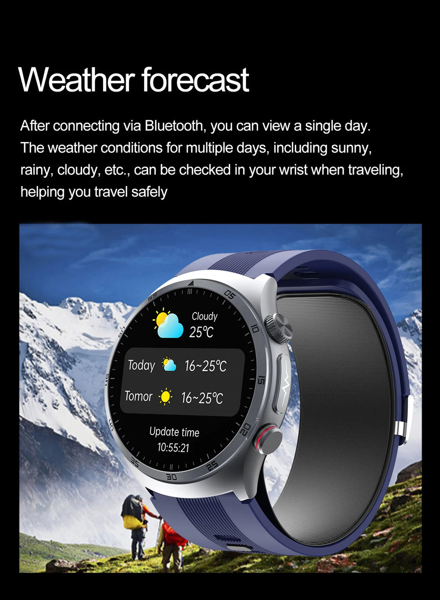RNABAU AirCare Pro™ – Smartwatch Santé 2025 avec Mesure Réelle de la Tension