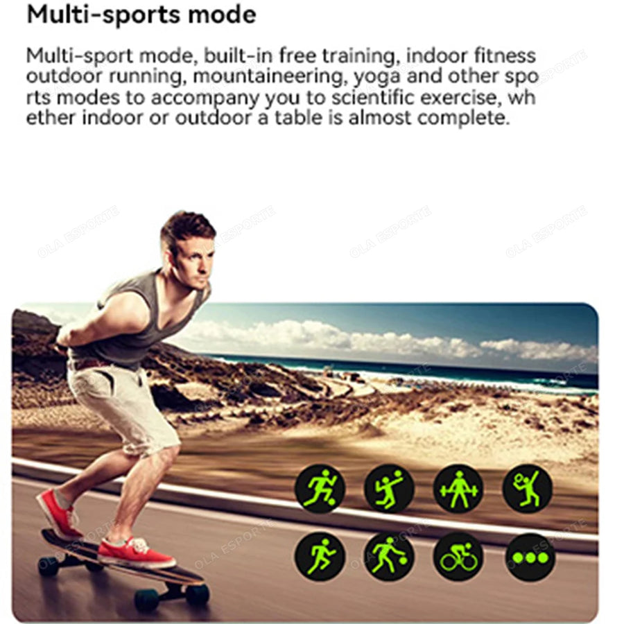 Ola Esporte 2.01'' Connected Watch – Health, Calls & Notifications – Elegance and Performance in Everyday Life, 2025
