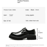 Oxford & Derby Homme – Chaussures Britanniques en Cuir Véritable, Semelle Épaisse, Business & Casual Élégant"