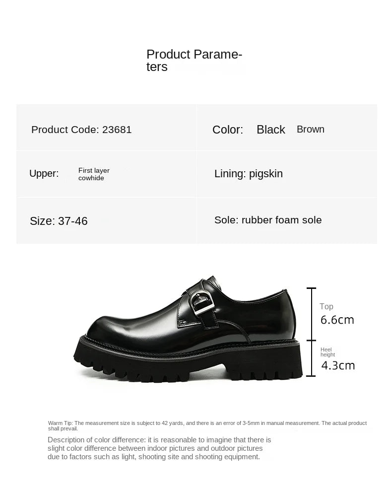 Oxford & Derby Homme – Chaussures Britanniques en Cuir Véritable, Semelle Épaisse, Business & Casual Élégant