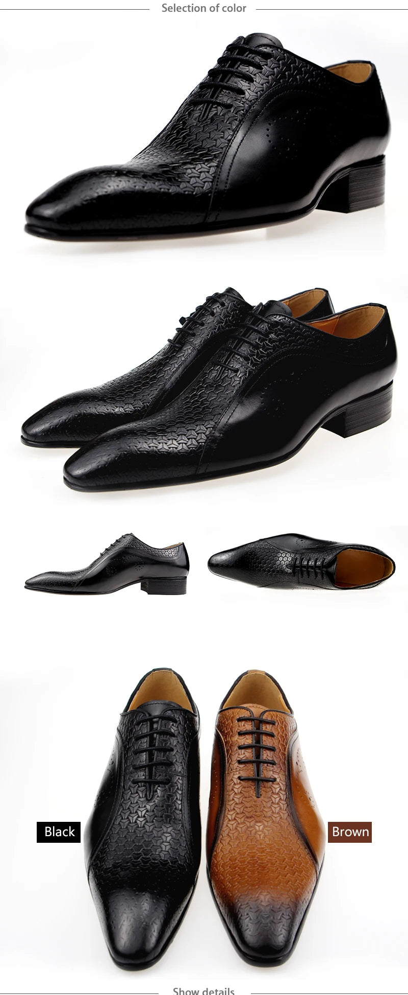 YOUYAZHUBU, Chaussures Homme en Cuir Véritable – Oxford Élégantes et Respirantes pour Bureau, Mariage et Occasions Formelles