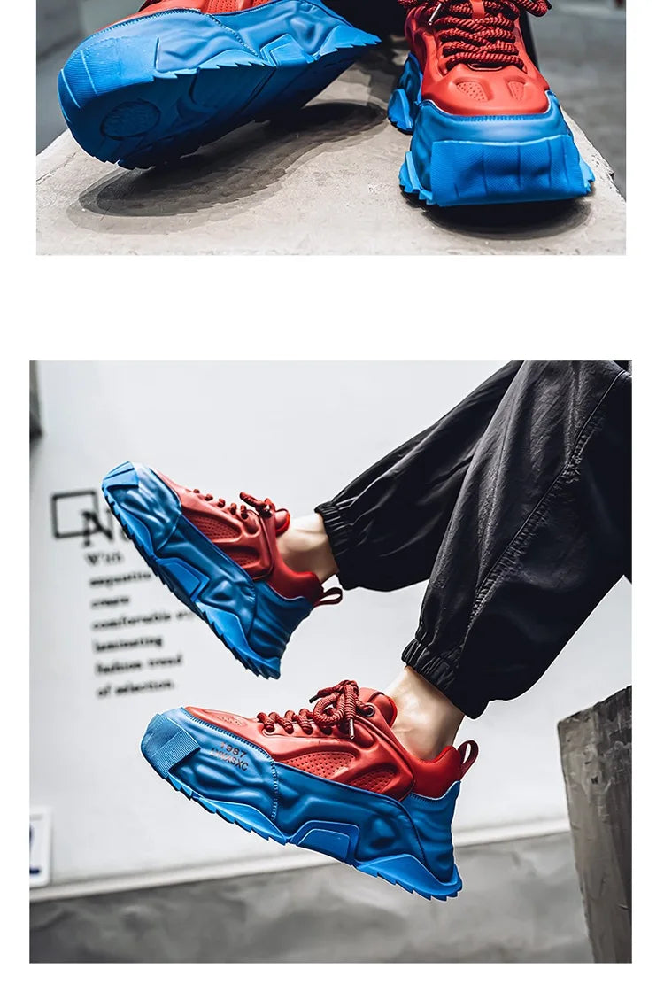 Sneakers Homme Designer – Confort & Hauteur Boostée