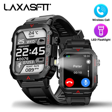 LAXASFIT™ 5610 – Sport Smartwatch; Health | 1.71'' HD Screen | Bluetooth 5.2 | Cardio, SPO2, Voice Assistant Calls