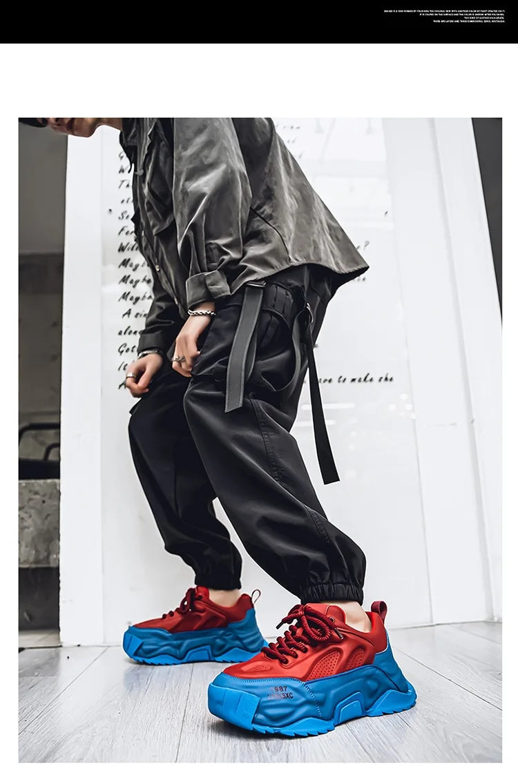 Sneakers Homme Designer – Confort & Hauteur Boostée