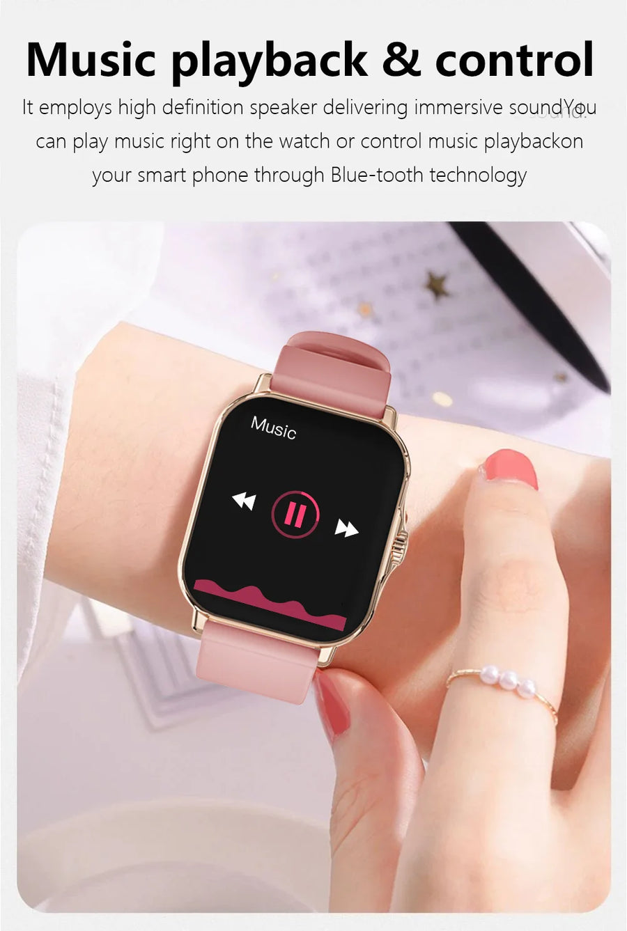 LAXASFIT 1.73” Smartwatch – Unisex Smartwatch with Customizable Dials, Health Tracking, Bluetooth, Calls & Notifications, Android & iOS Compatible