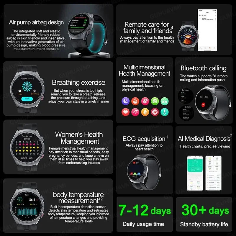 GUHUAVMI DT Watch Ultra 2025 – Smartwatch Homme