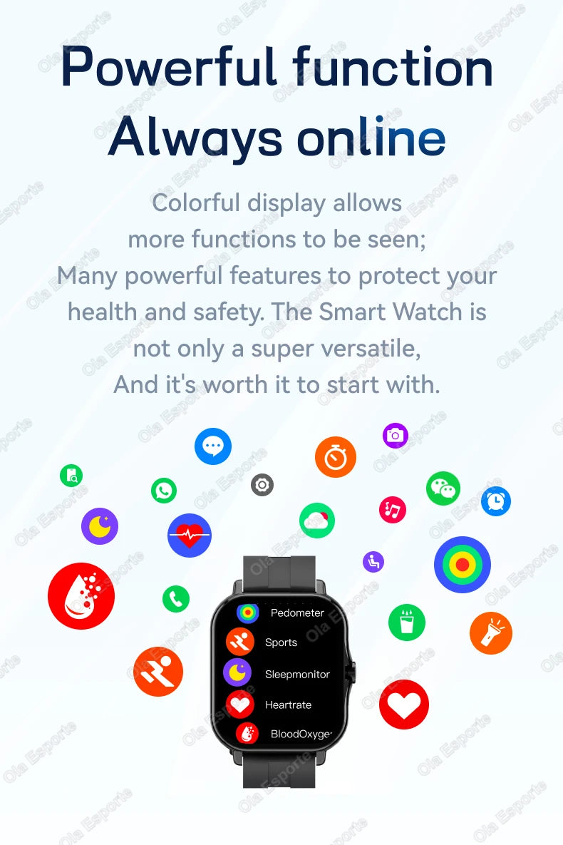 Watch, Ola Esporte Smartwatch 1.83'' – Elegance, Health & Connectivity