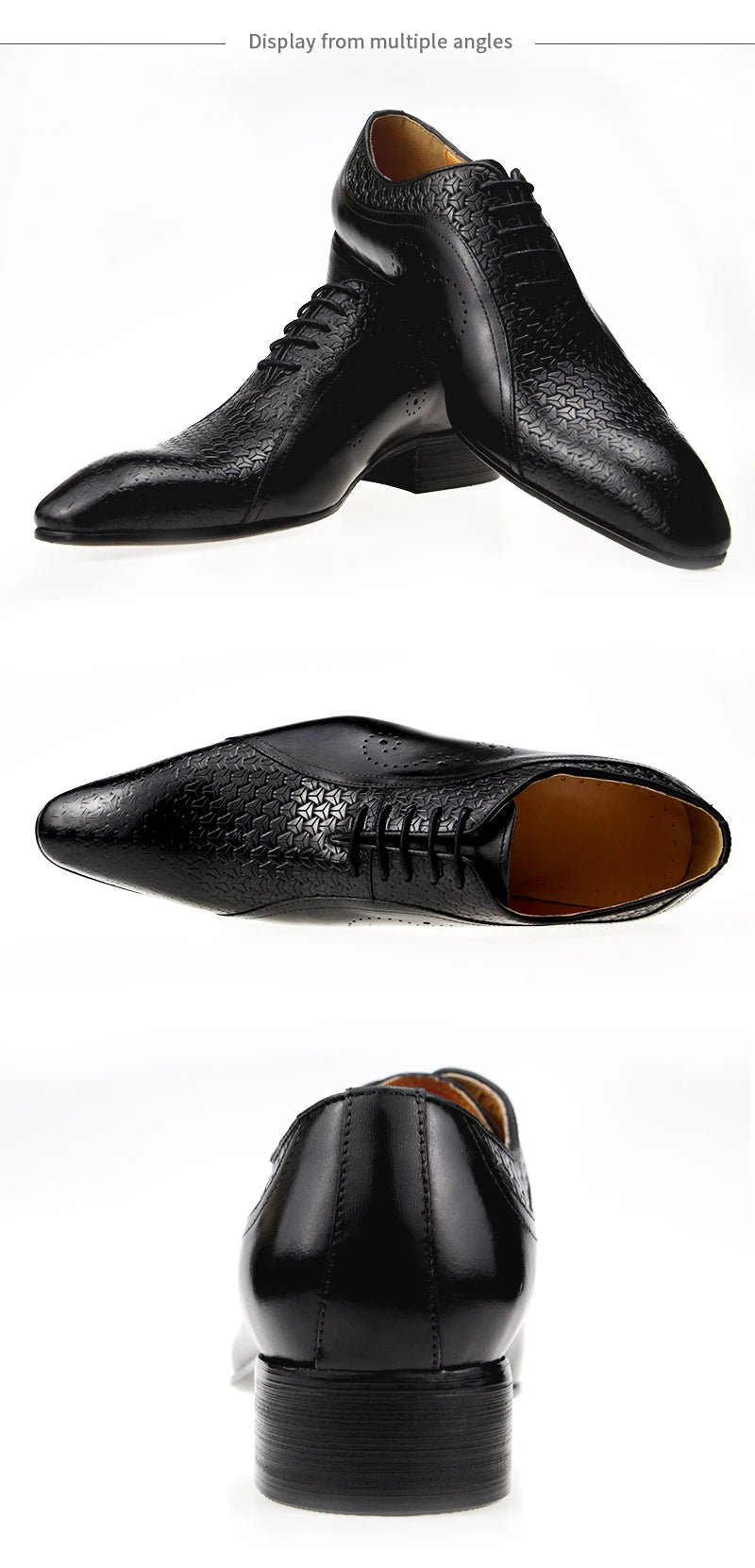 YOUYAZHUBU, Chaussures Homme en Cuir Véritable – Oxford Élégantes et Respirantes pour Bureau, Mariage et Occasions Formelles