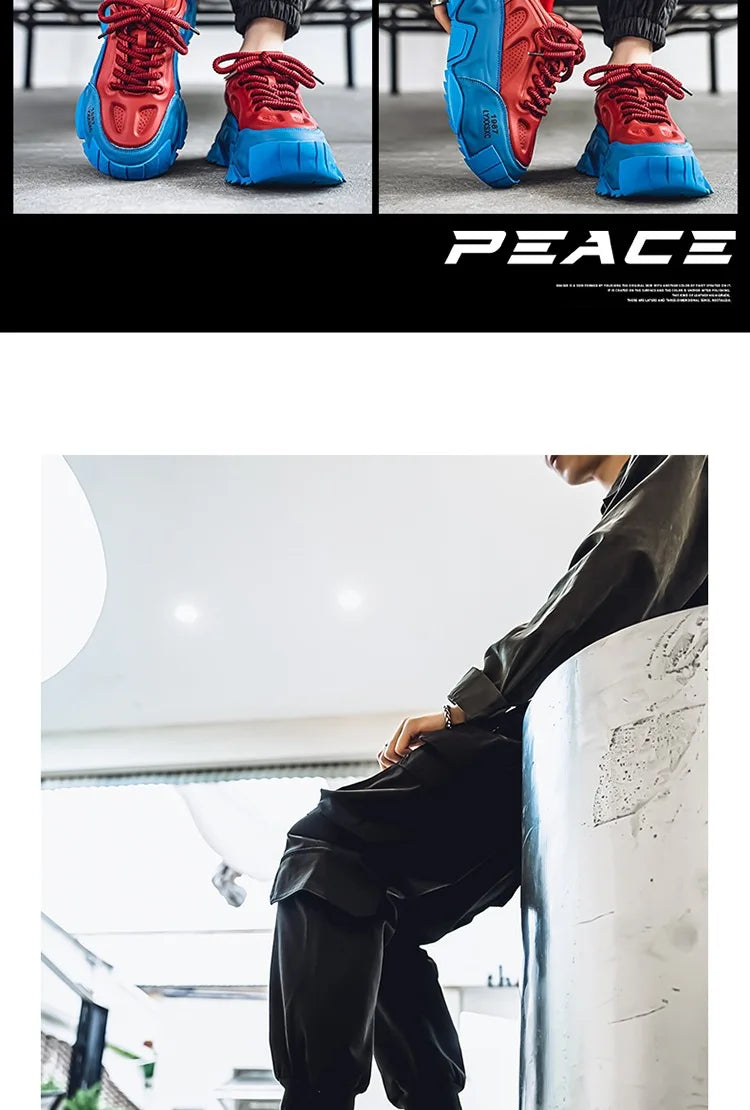 Sneakers Homme Designer – Confort & Hauteur Boostée