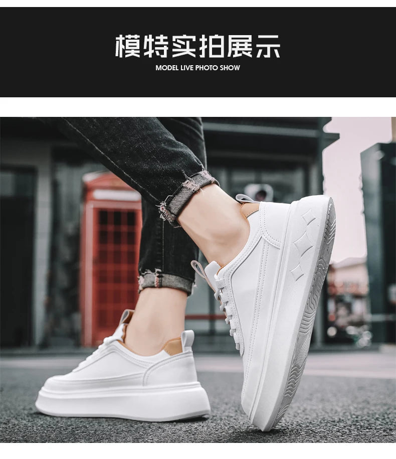 SkyStep – Fashion Sneakers with Thick Sole
