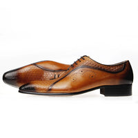YOUYAZHUBU, Chaussures Homme en Cuir Véritable – Oxford Élégantes et Respirantes pour Bureau, Mariage et Occasions Formelles