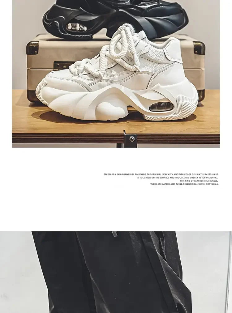 Baskets homme style designer – Sneakers à semelle épaisse confortables, mode décontractée automne/hiver