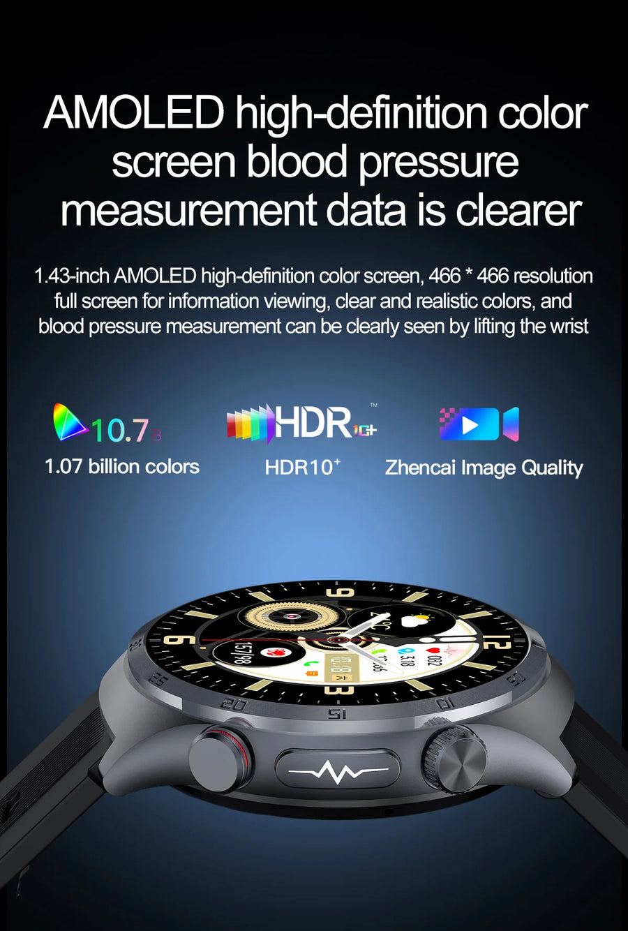 RNABAU AirCare Pro™ – Smartwatch Santé 2025 avec Mesure Réelle de la Tension