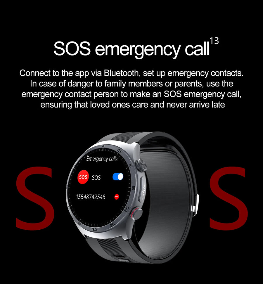 RNABAU AirCare Pro™ – Smartwatch Santé 2025 avec Mesure Réelle de la Tension
