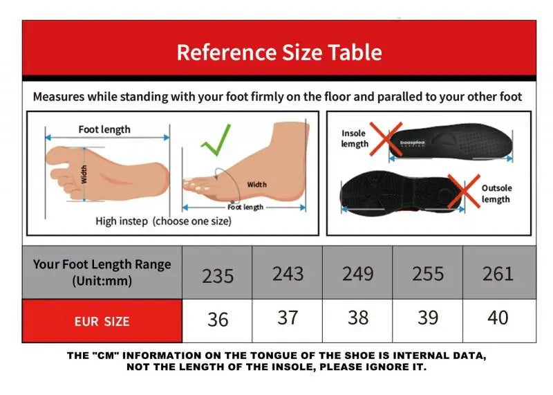 Baasploa H1072 – Chaussures de running femme respirantes et élévatrices
