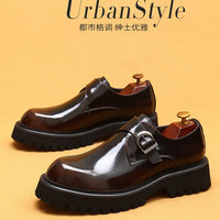 Oxford & Derby Homme – Chaussures Britanniques en Cuir Véritable, Semelle Épaisse, Business & Casual Élégant"