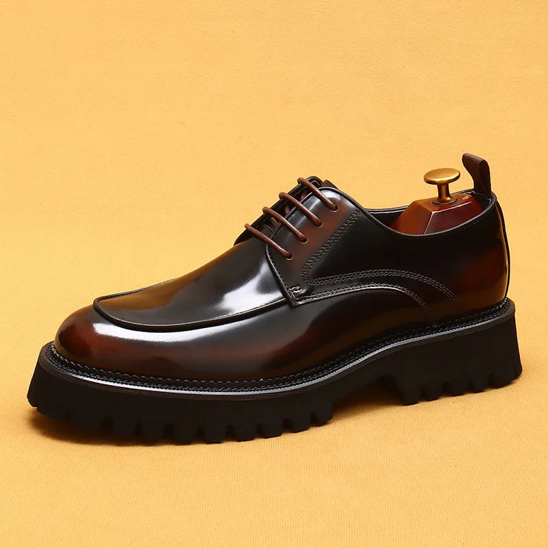 ASTON M. JAZZ – Chaussures Oxford Homme en Cuir Véritable, Italienne