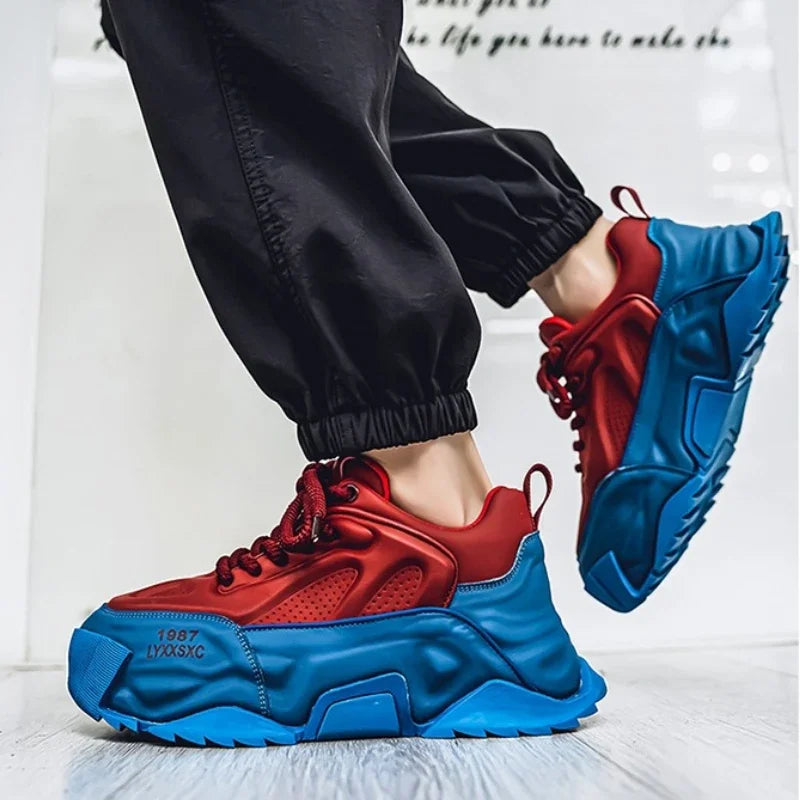 Sneakers Homme Designer – Confort & Hauteur Boostée
