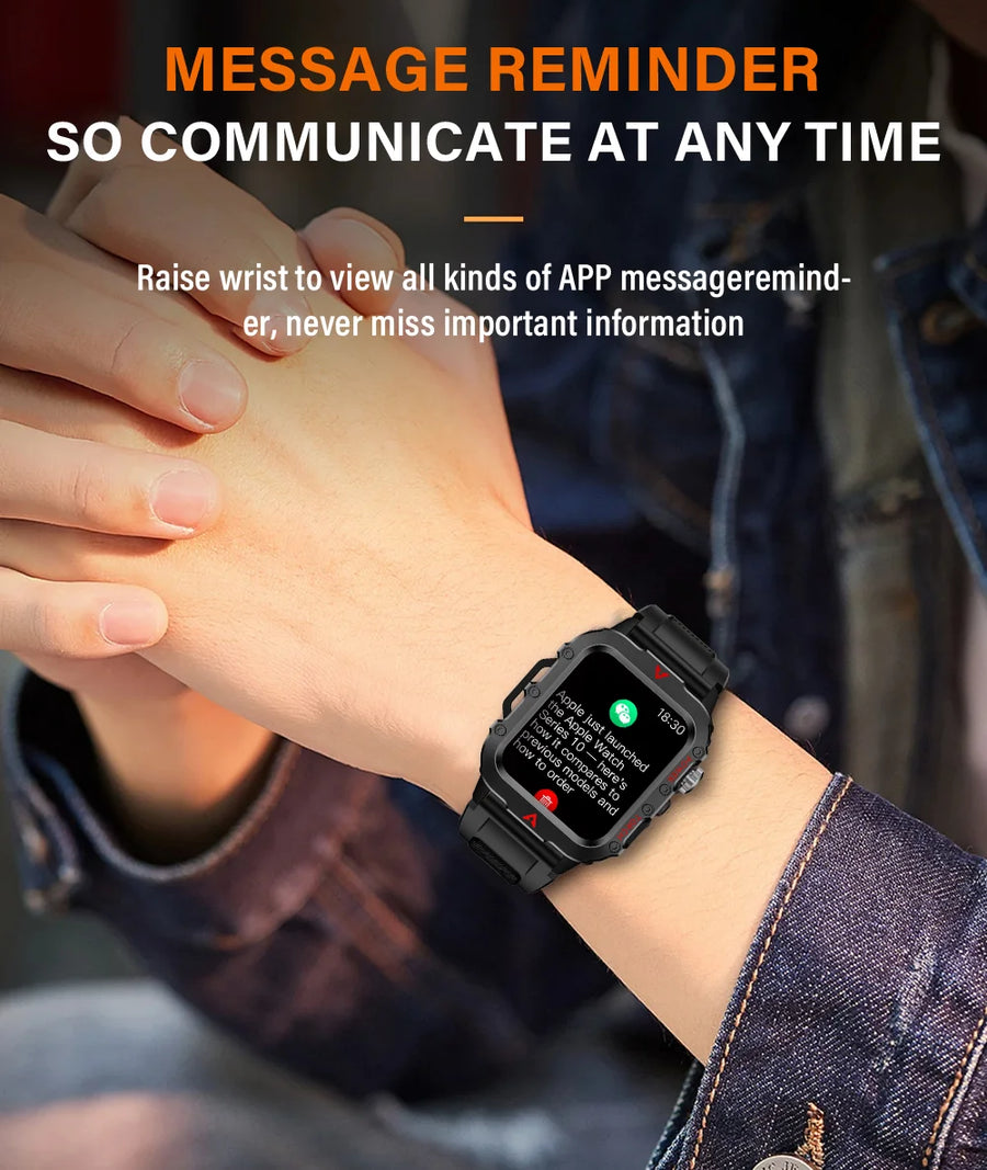 LAXASFIT™ 5610 – Smartwatch Sport; Santé | Écran HD 1.71’’