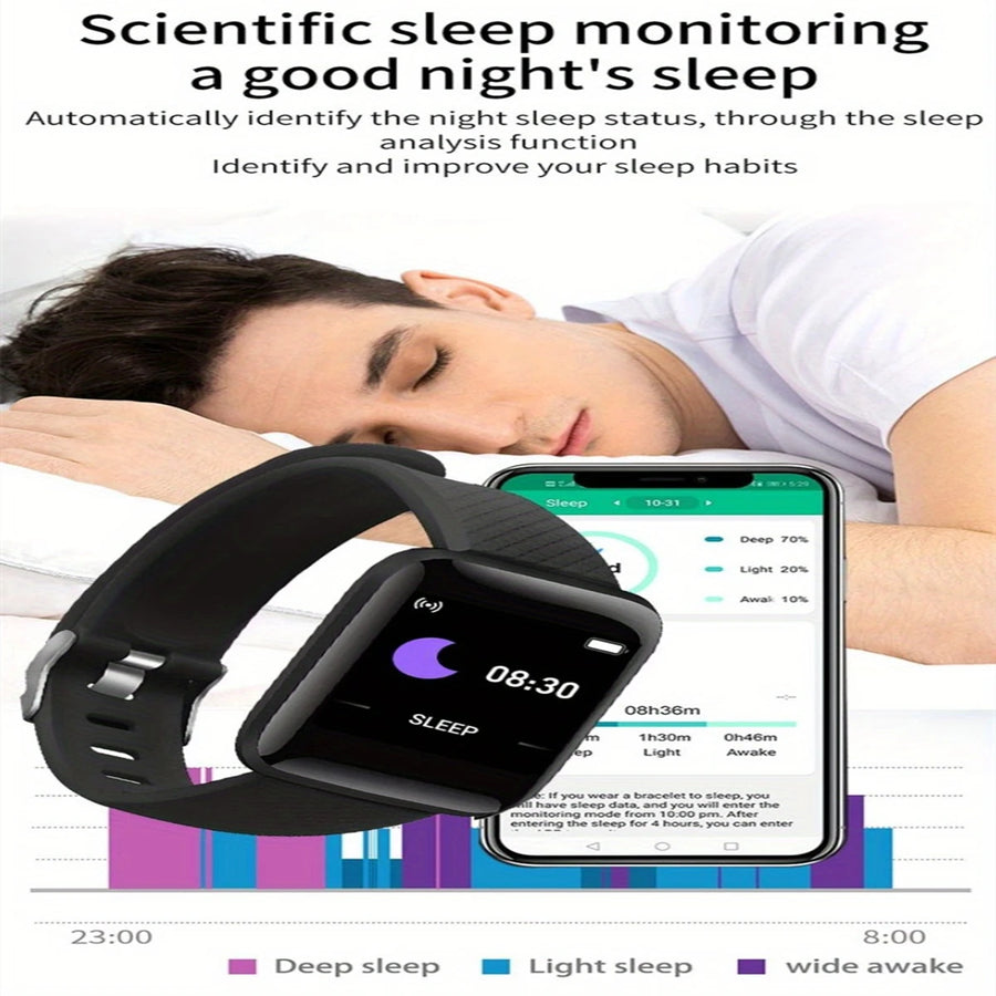 Smartwatch D13/116Plus – Men's/Women's Smartwatch | Health & Activity Tracker | Sports Bracelet Ideal Gift