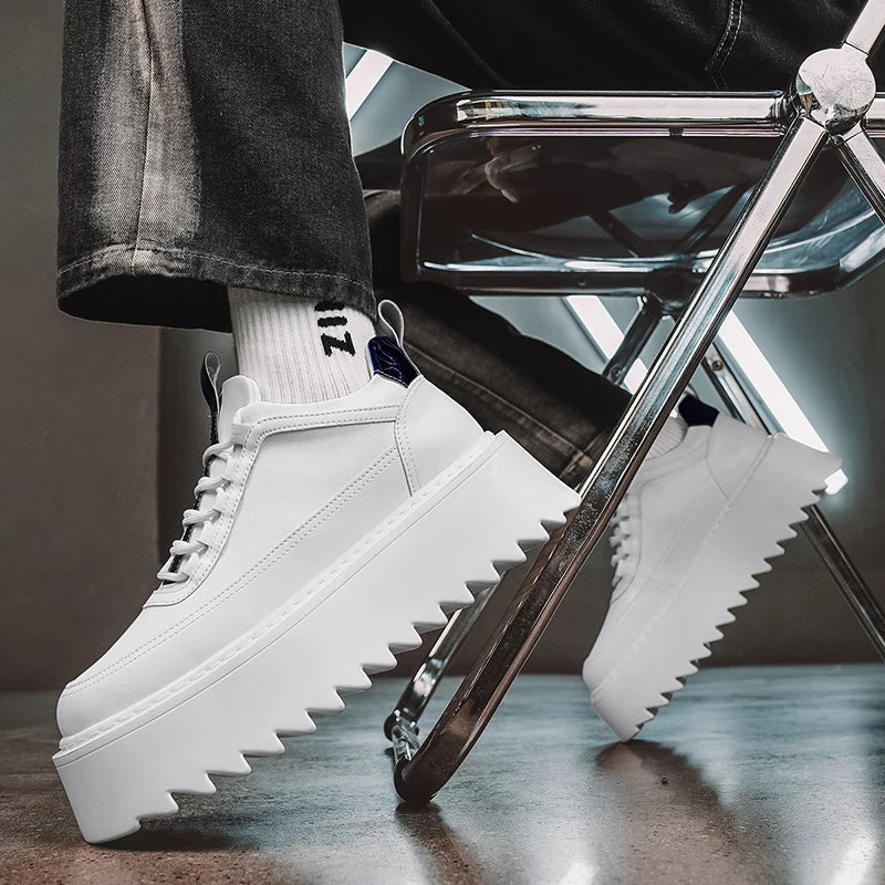 CHAXIAOA Men's Ankle Boots, Urban Core Classics – Chunky & Comfortable Sneakers