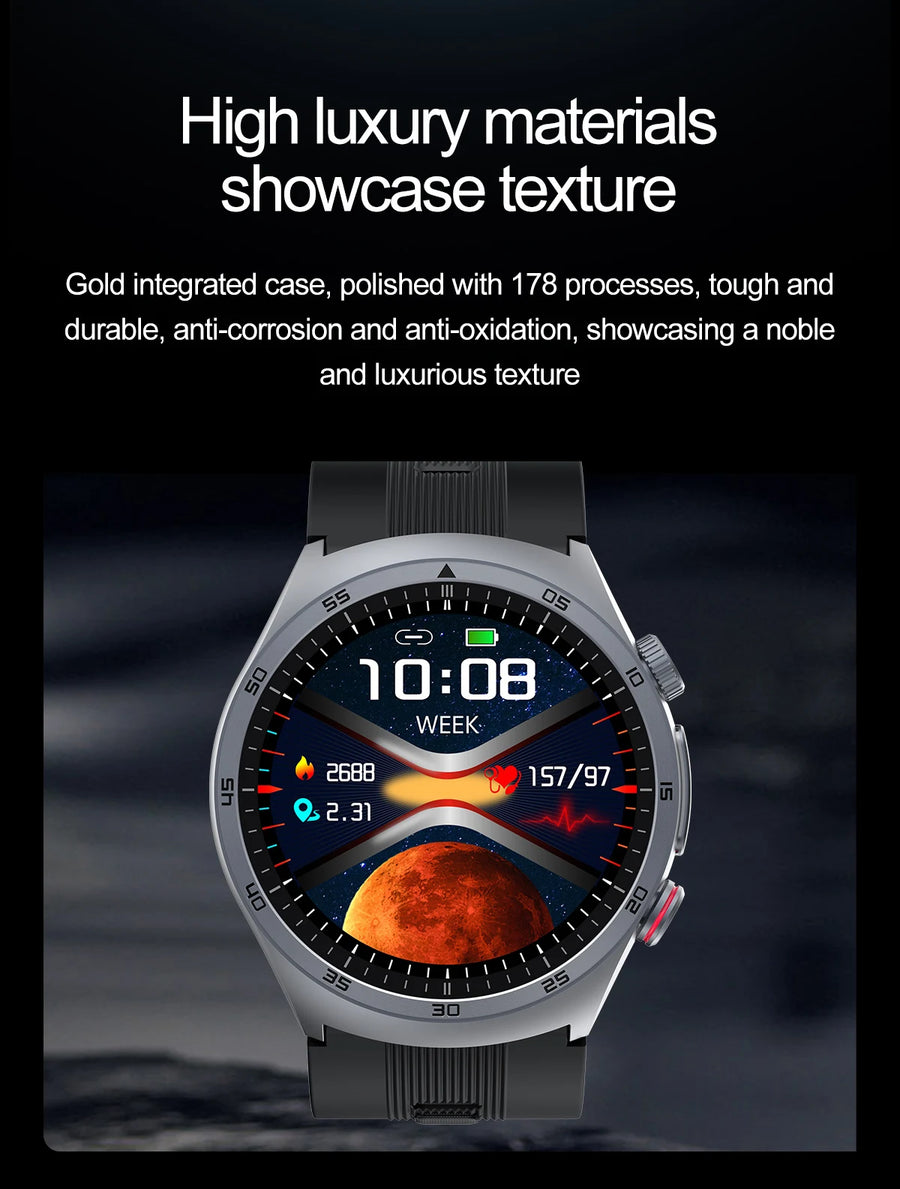RNABAU AirCare Pro™ – Smartwatch Santé 2025 avec Mesure Réelle de la Tension