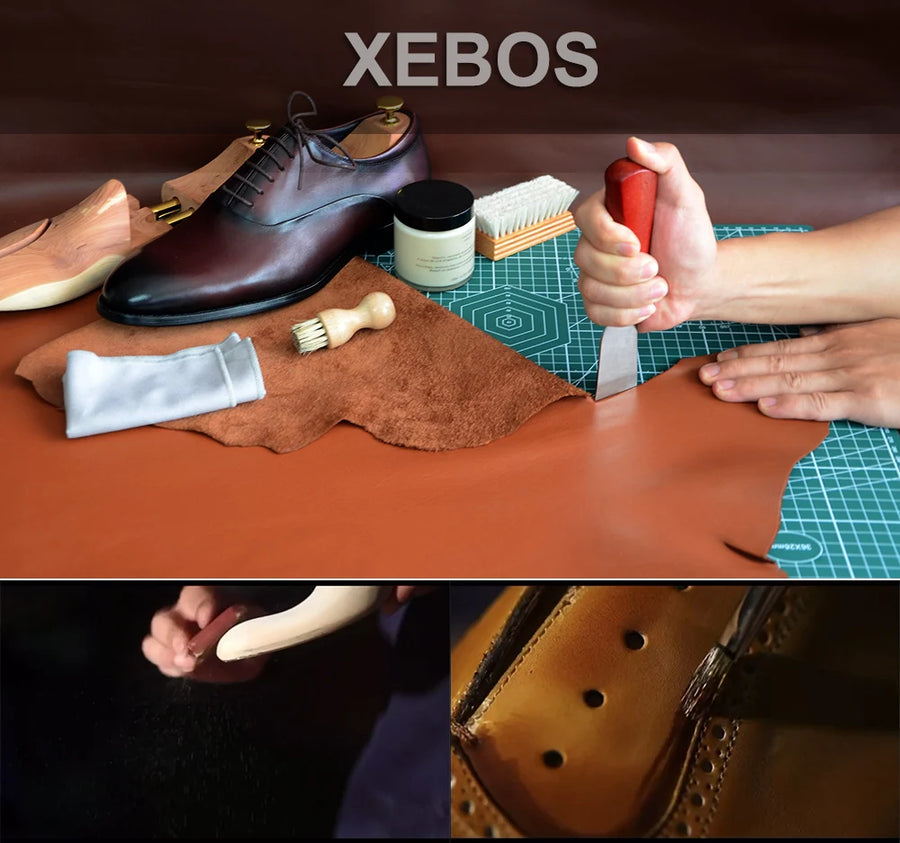 Chaussures Oxford Homme Élégantes en Cuir Véritable – Talon Réhaussant, Bout Rond, Style Bureau et Casual