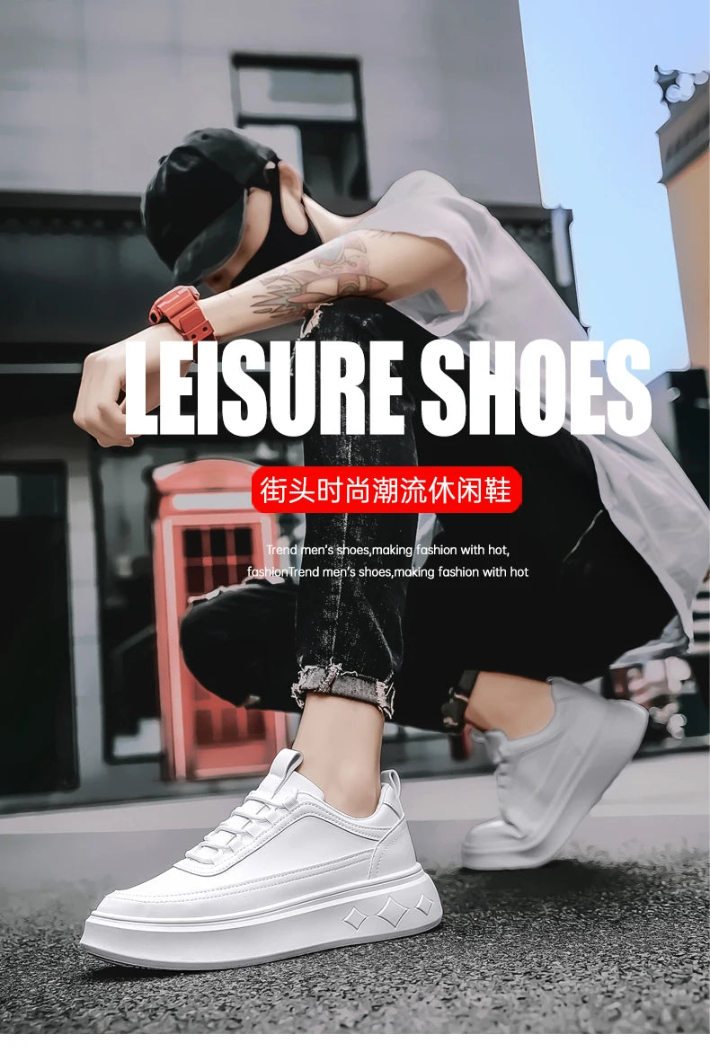 SkyStep – Fashion Sneakers with Thick Sole