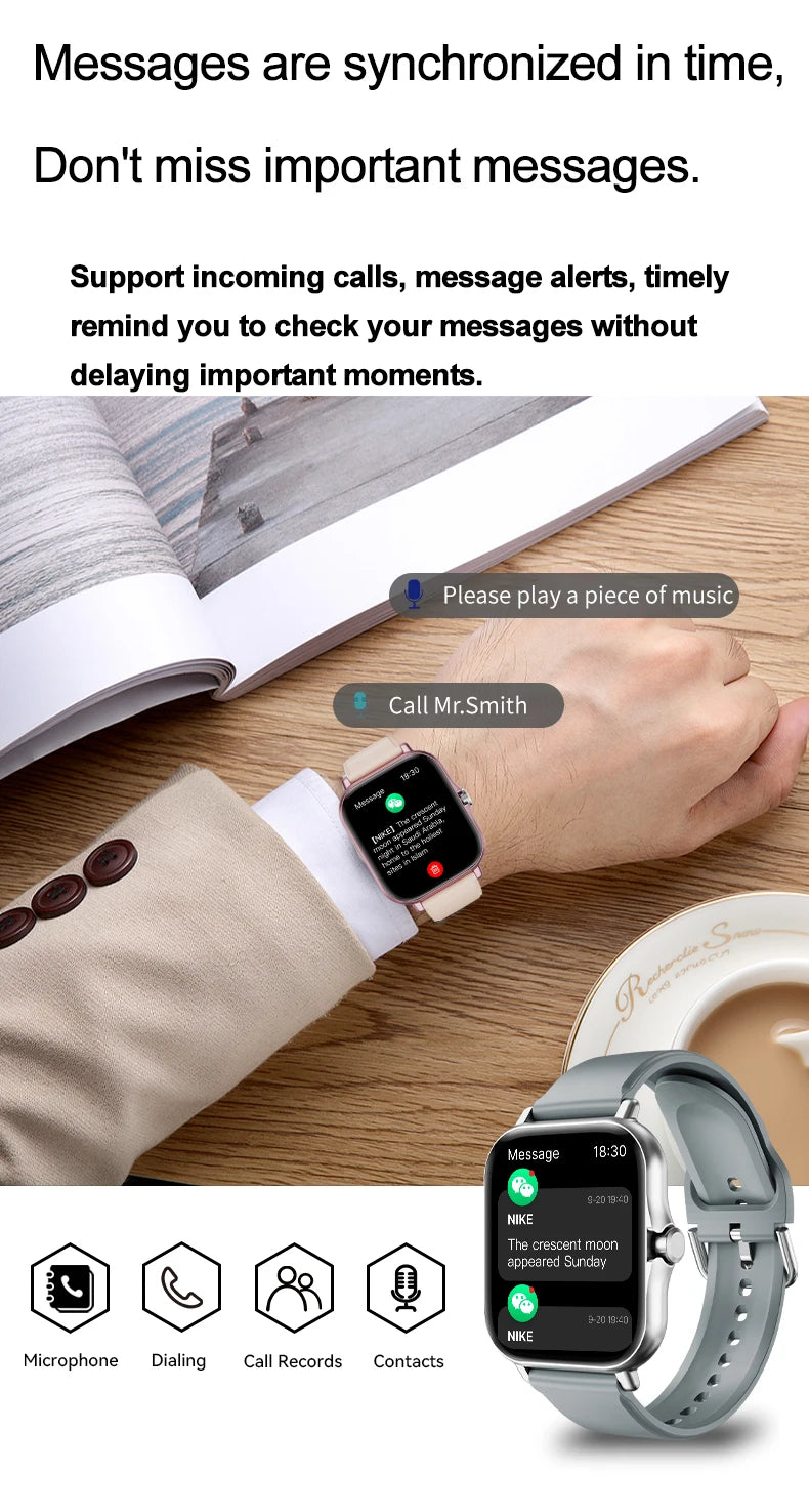 LAXASFIT Y13 – 2025 Sports & Health Smart Watch for Men and Women