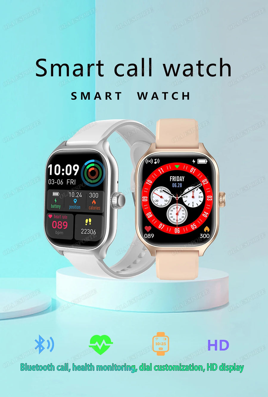 Ola Esporte 2.01'' Connected Watch – Health, Calls & Notifications – Elegance and Performance in Everyday Life, 2025