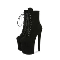 Women's Fetish Ankle Boots - Super High Heel, Western Style, Evening and Nightclub