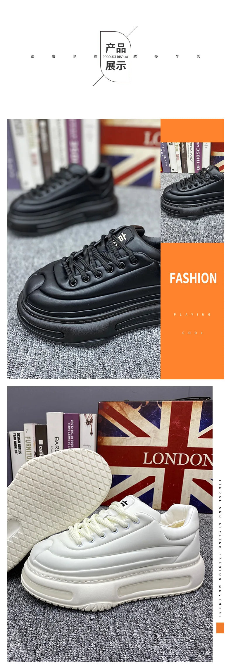 AirPlush – Sneakers Homme Hiver Confort & Hauteur
