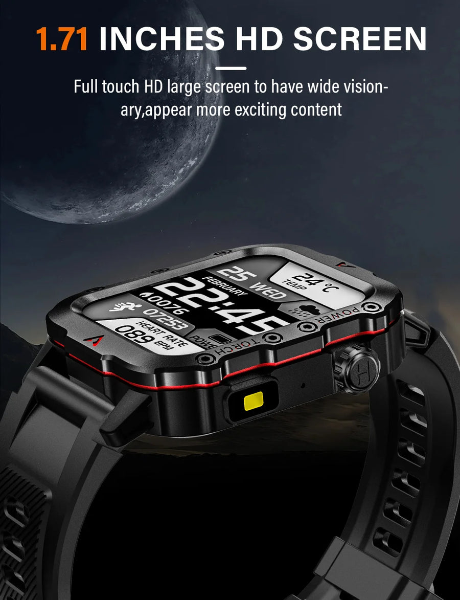 LAXASFIT™ 5610 – Smartwatch Sport; Santé | Écran HD 1.71’’