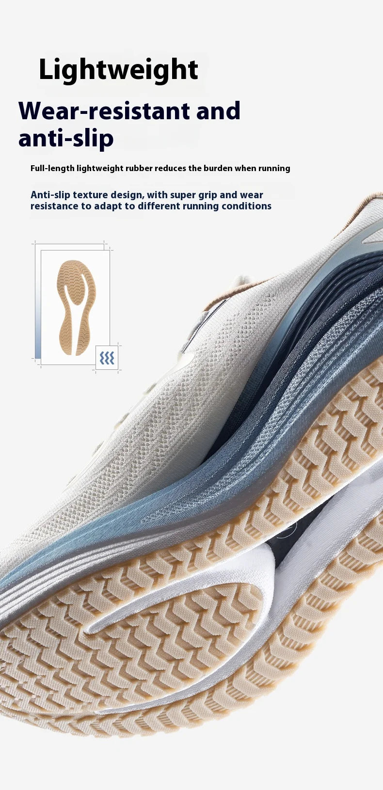 Xtep Marathon Pro – Chaussures de course homme respirantes à amorti dynamique