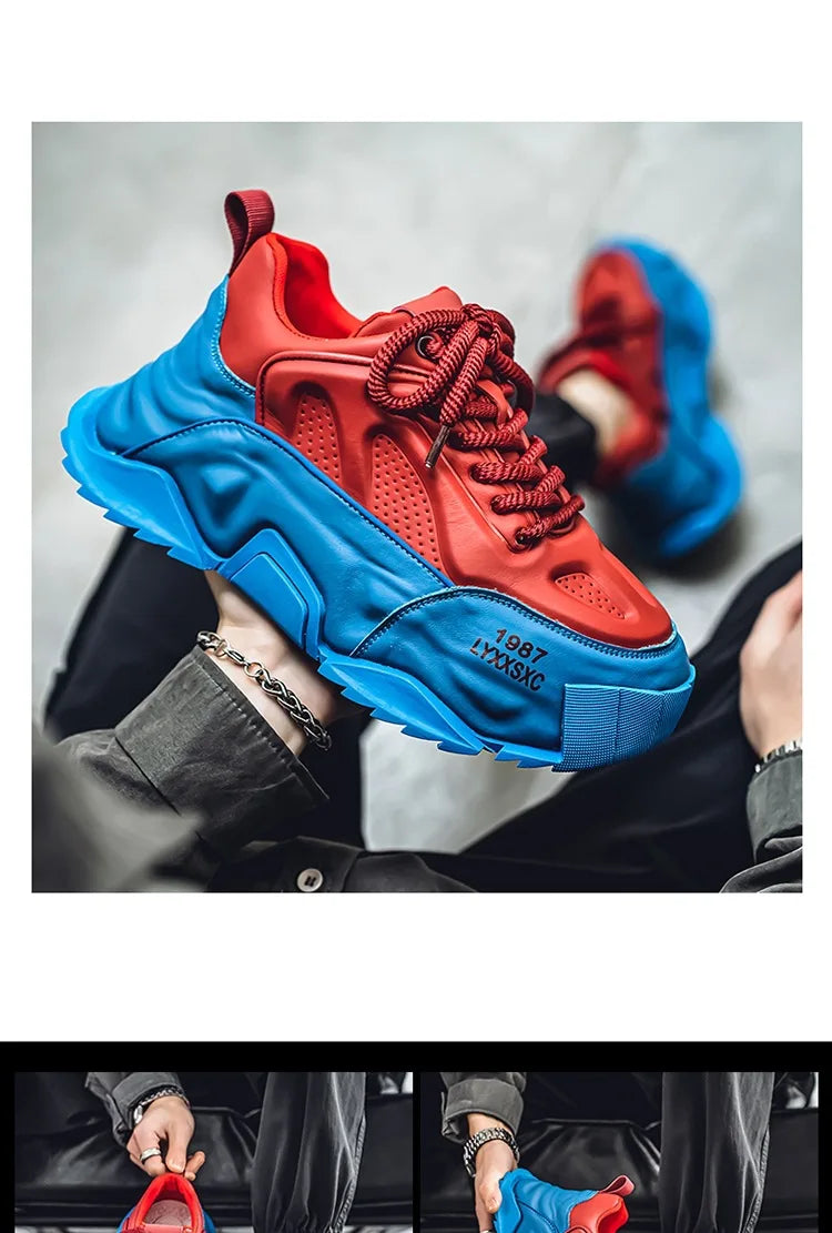 Sneakers Homme Designer – Confort & Hauteur Boostée