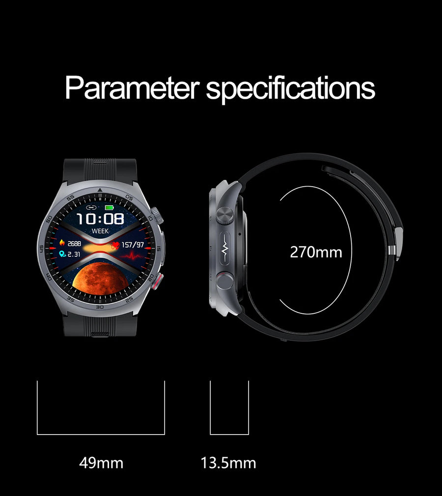 RNABAU AirCare Pro™ – Smartwatch Santé 2025 avec Mesure Réelle de la Tension