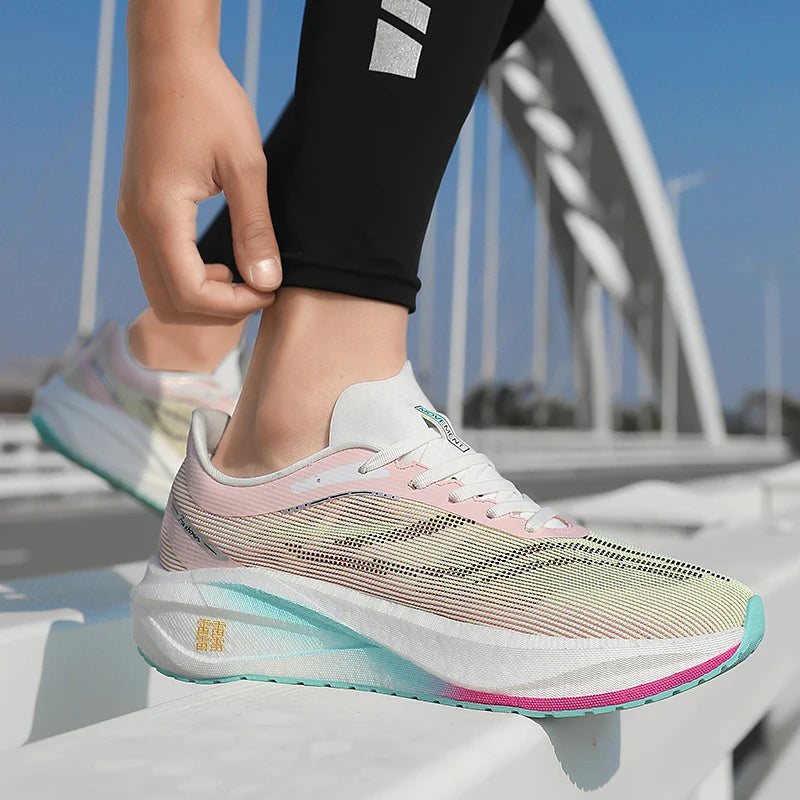 Li-Ning Carbone AéroPro – Chaussures de course marathon ultra-légères et respirantes,