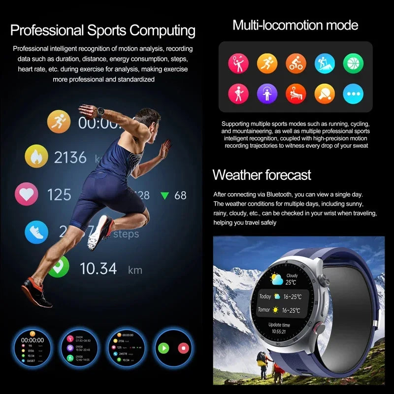 GUHUAVMI DT Watch Ultra 2025 – Smartwatch Homme