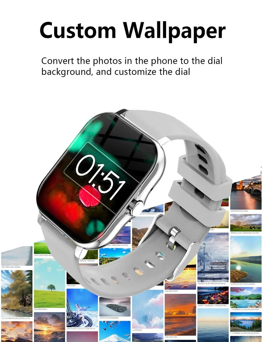 DIXSG 2025 Smartwatch – Sport & Health with GPS, Bluetooth, 1.44'' Touchscreen Android & iOS