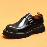 Oxford & Derby Homme – Chaussures Britanniques en Cuir Véritable, Semelle Épaisse, Business & Casual Élégant"