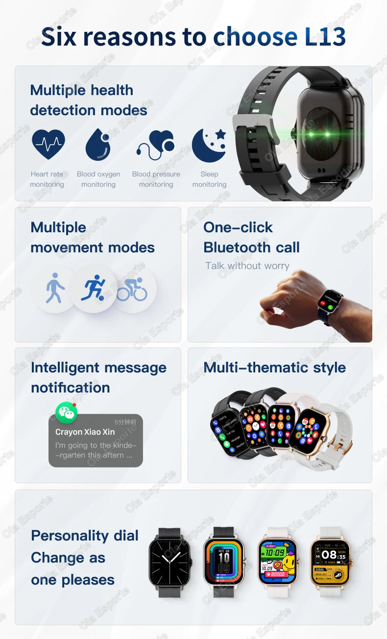 Watch, Ola Esporte Smartwatch 1.83'' – Elegance, Health & Connectivity