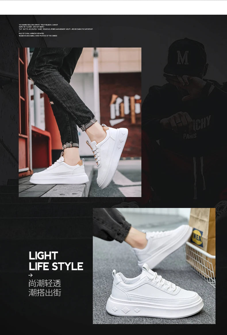 SkyStep – Fashion Sneakers with Thick Sole