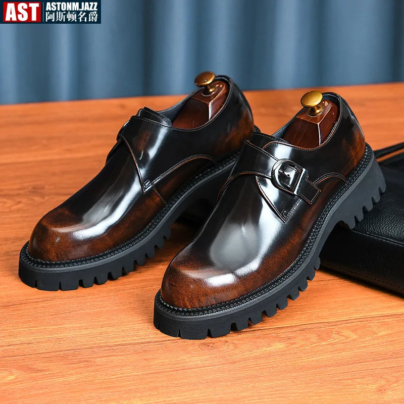 Oxford Homme de Luxe en Cuir Verni Italien – Chaussures Élevées à la Main, Élégantes & Confortables pour Mariage et Affaires