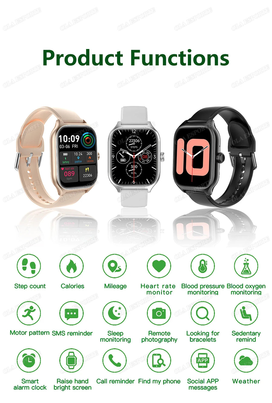 Ola Esporte 2.01'' Connected Watch – Health, Calls & Notifications – Elegance and Performance in Everyday Life, 2025