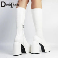 Sexy Women's Boots - Plus Size 35-48, Block Heel and Sturdy