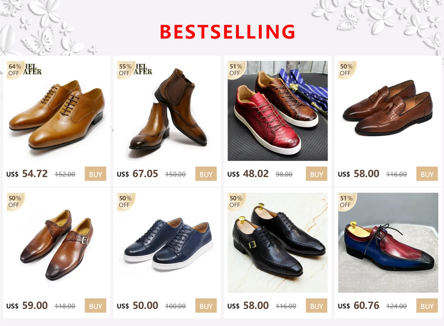 DANIEL WAFER – Chaussures Homme Monk Strap en Cuir Véritable