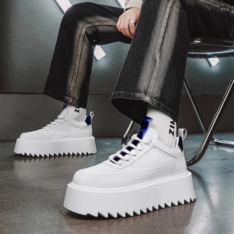 CHAXIAOA Men's Ankle Boots, Urban Core Classics – Chunky & Comfortable Sneakers