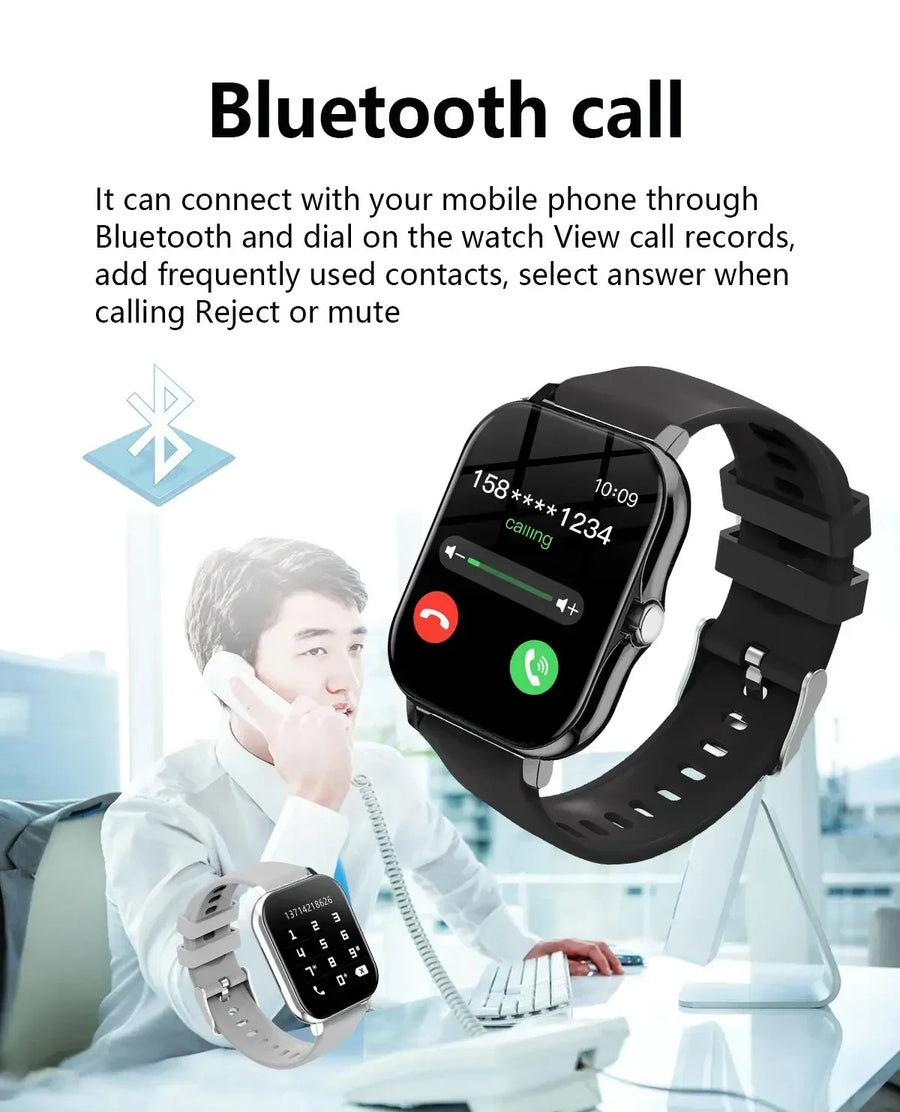 DIXSG 2025 Smartwatch – Sport & Health with GPS, Bluetooth, 1.44'' Touchscreen Android & iOS